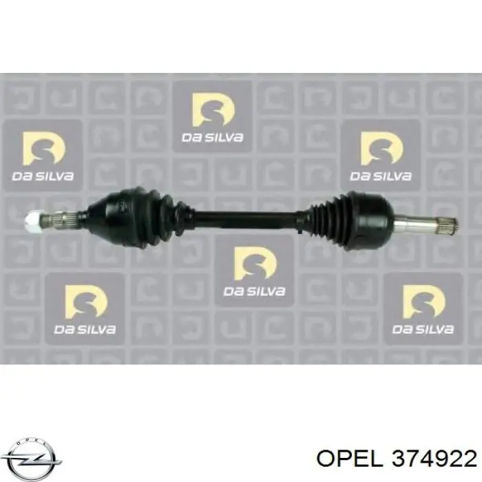 Піввісь передня, права Opel 374922 ціна, від 96.76 USD