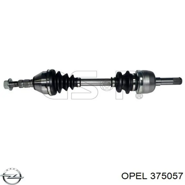 375057 Opel піввісь (привід передня, права)