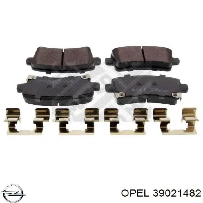 Задні гальмівні колодки Opel 39021482 ціна, від 27.60 USD