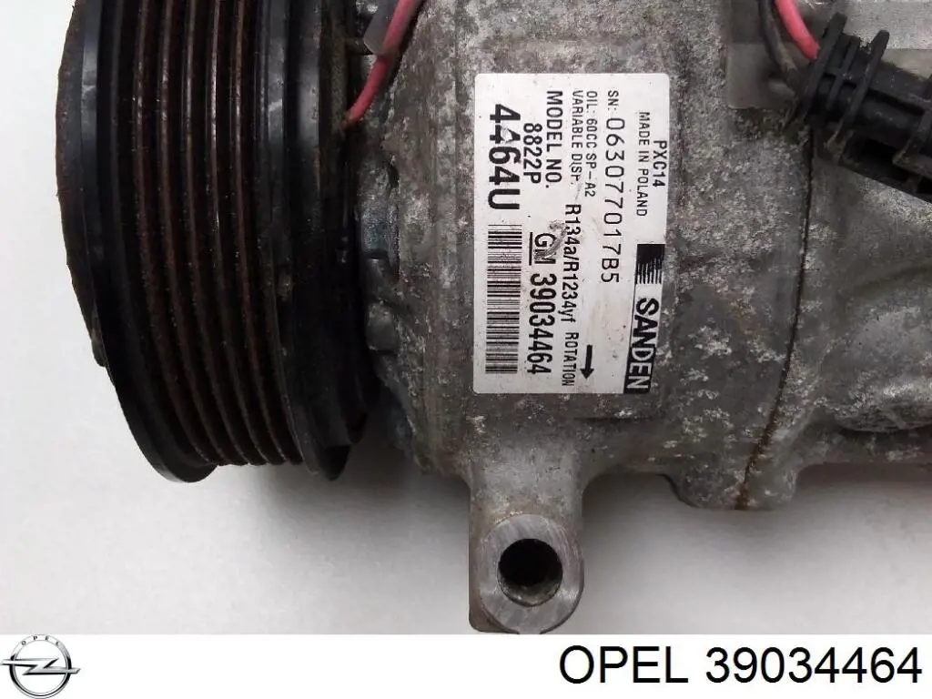 39034464 Opel компресор кондиціонера