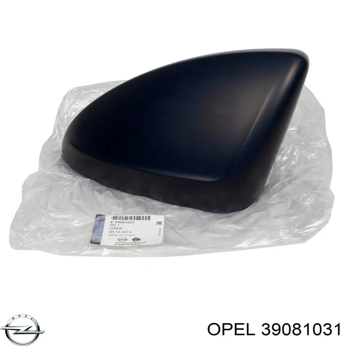 Накладка лівого бокового дзеркала Opel 39081031 ціна, від 12.00 USD
