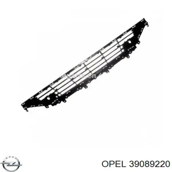 39089220 Opel Решітка переднього бампера, центральна