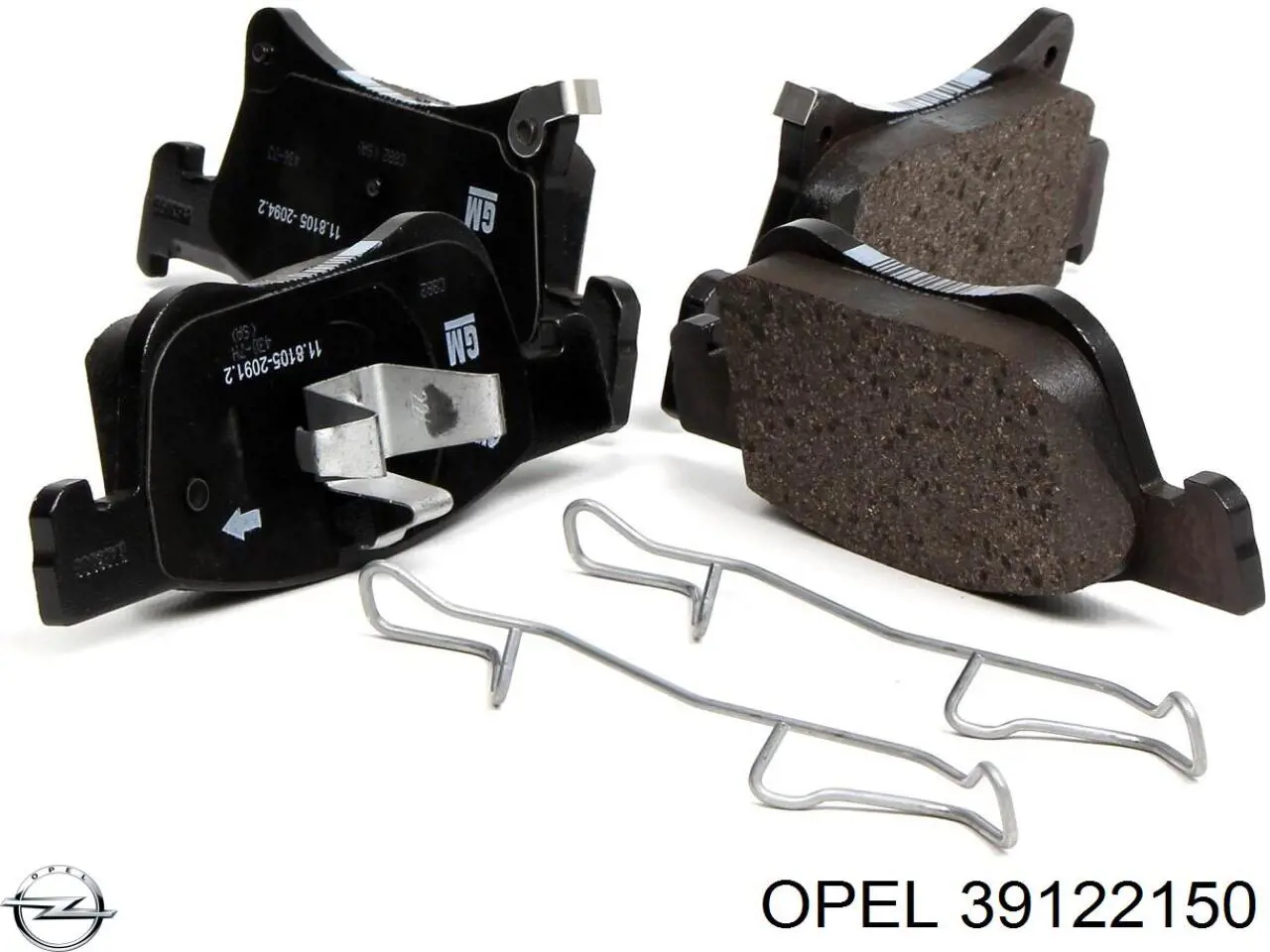 Гальмівні колодки Opel 39122150 ціна, від 34.55 USD