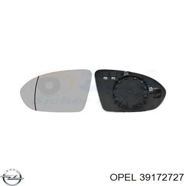 Скло дзеркала заднього виду, лівого Opel 13396526