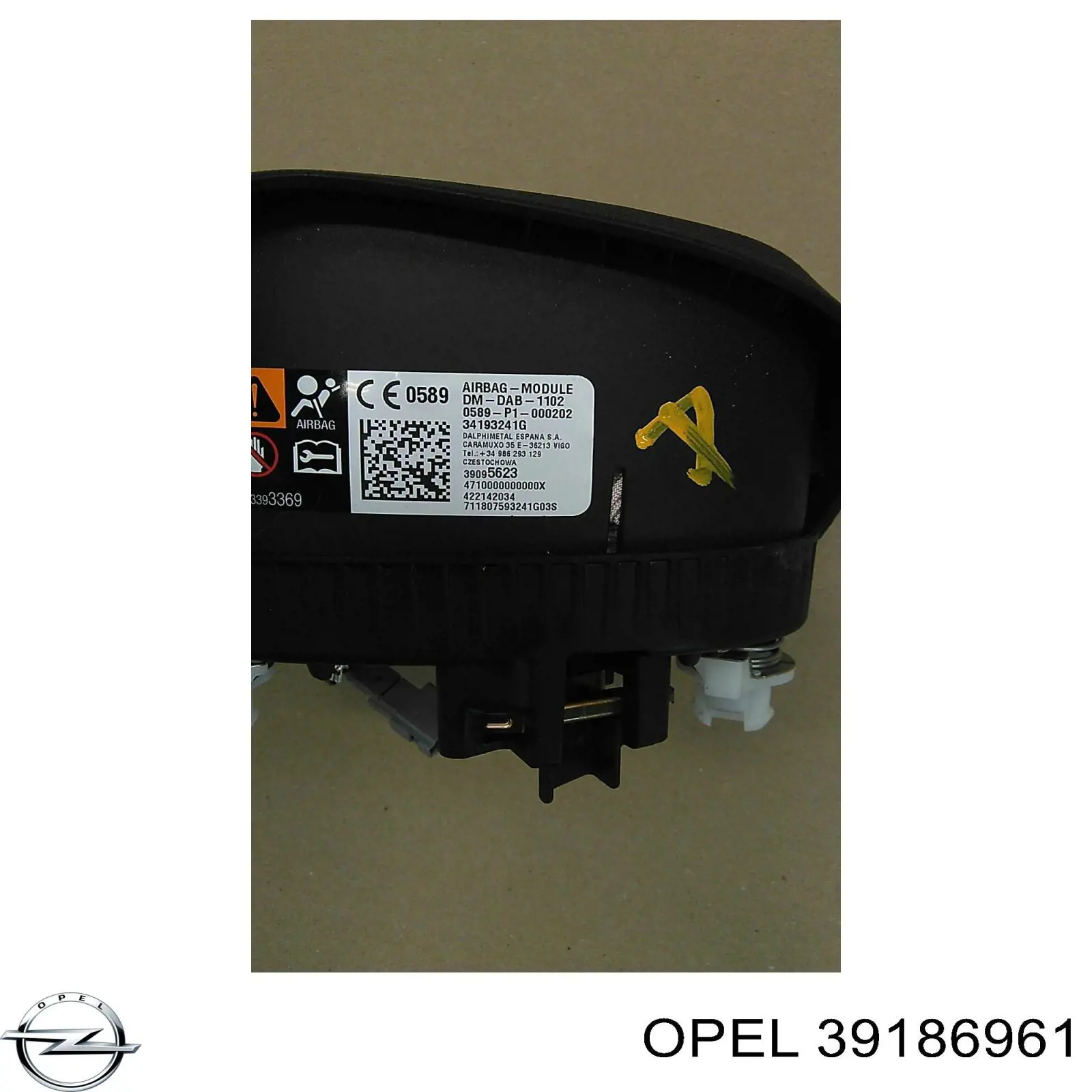 39075347 Opel Дзеркало заднього виду, ліве