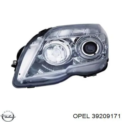 Купити 39050365 Opel Права блок фара