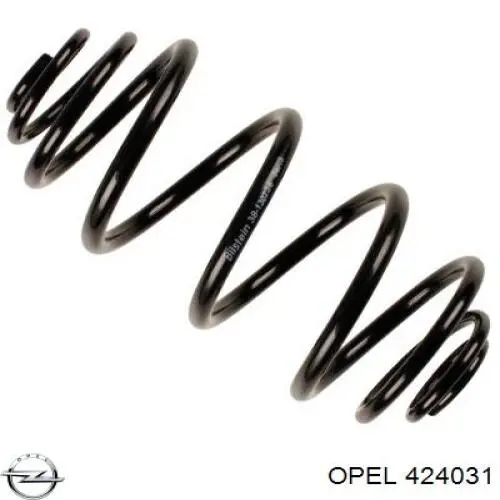 424031 Opel пружина задня