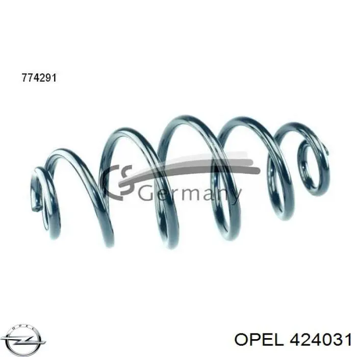 Пружина задня Opel 424031 ціна, від 30.06 USD