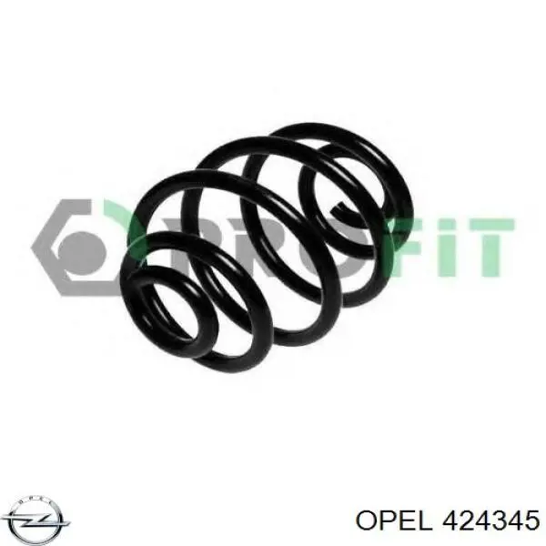 Пружина задня Opel 424345 ціна, від 16.18 USD