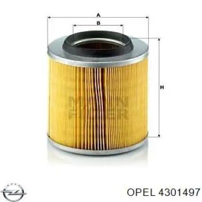 Елемент повітряного фільтра Opel 4301497 ціна, від 9.99 USD