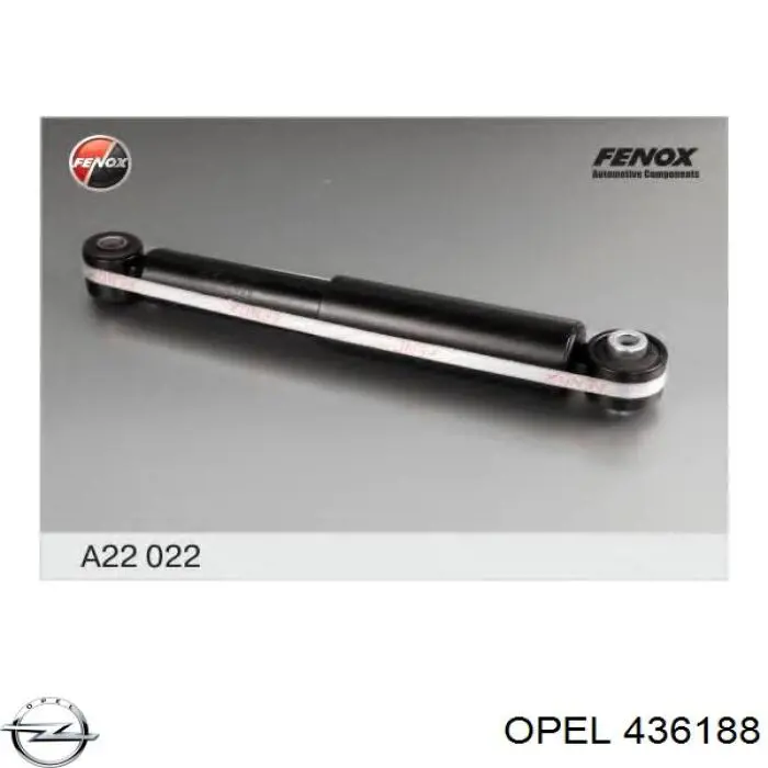 Амортизатор задній Opel 436188 ціна, від 26.89 USD