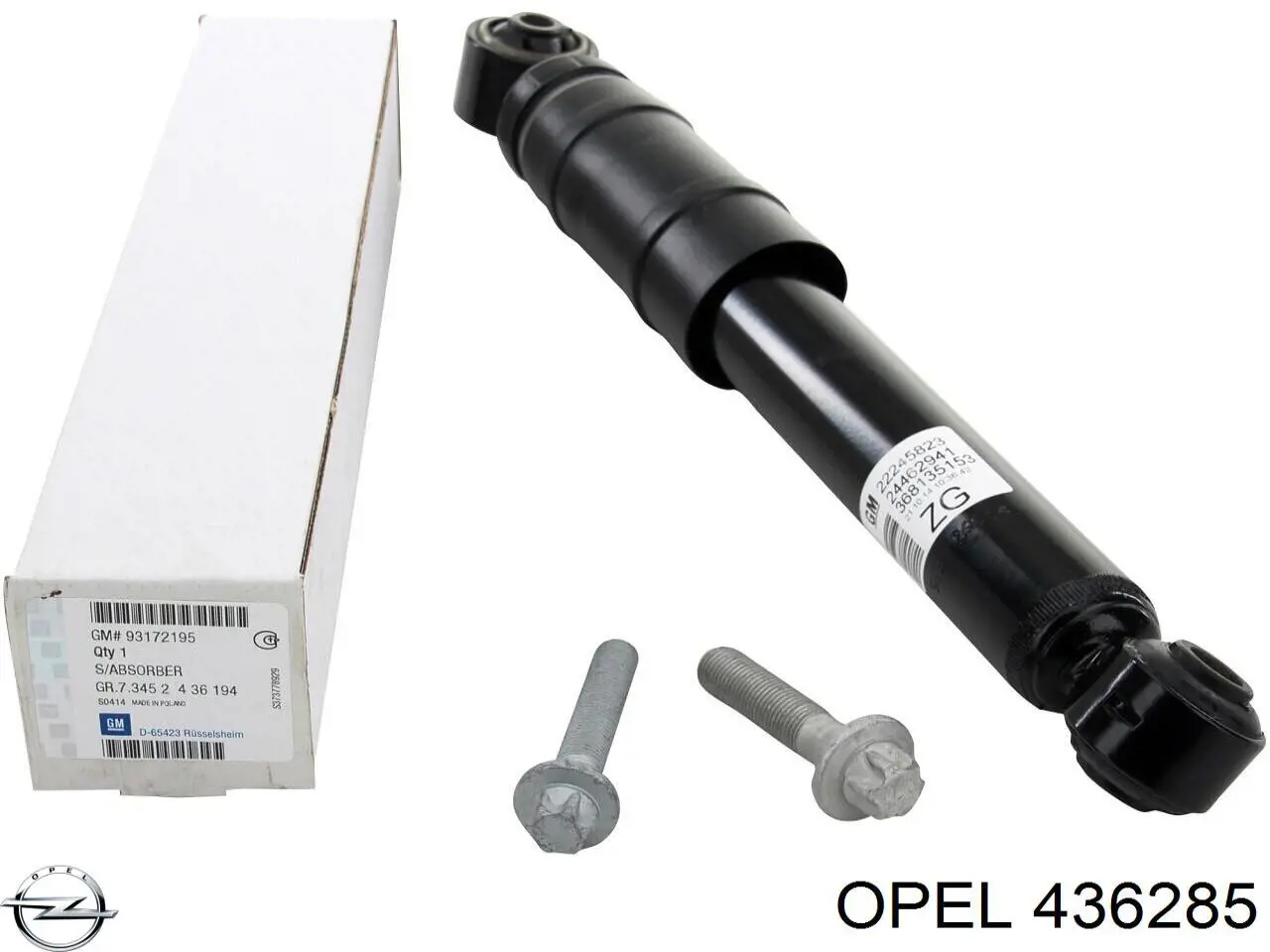 Купити 436285 Opel Стійка амортизатора задня