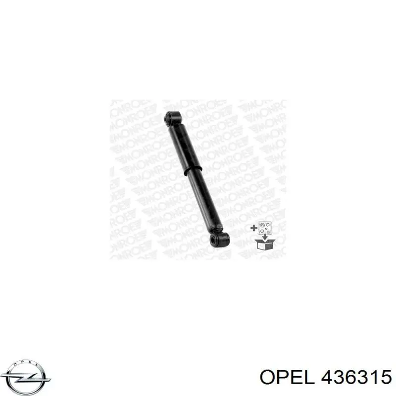 436315 Opel амортизатор задній