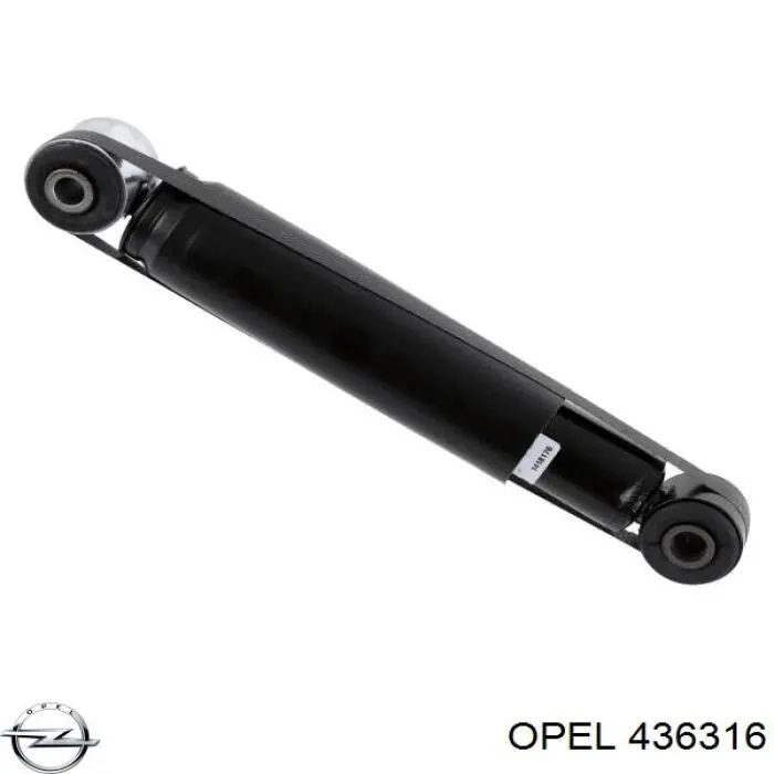 436316 Opel амортизатор задній