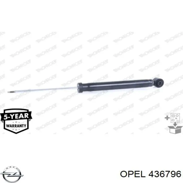 Амортизатор задній Opel 436796 ціна, від 33.72 USD