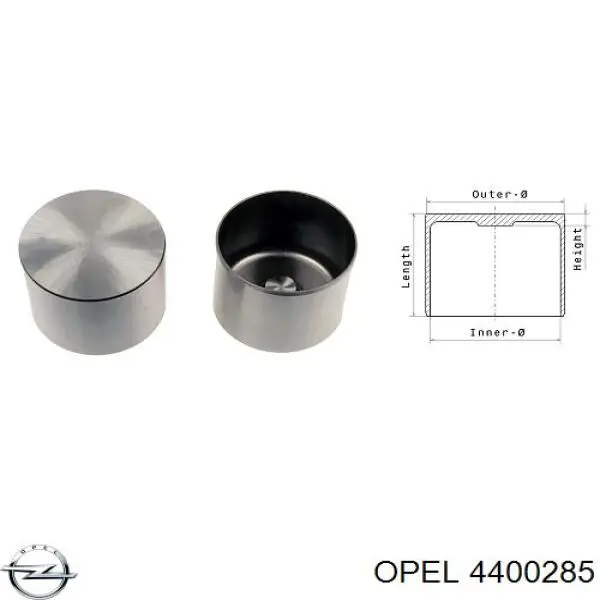 Штовхач клапана гідравлічний Opel 4400285 ціна, від 8.99 USD