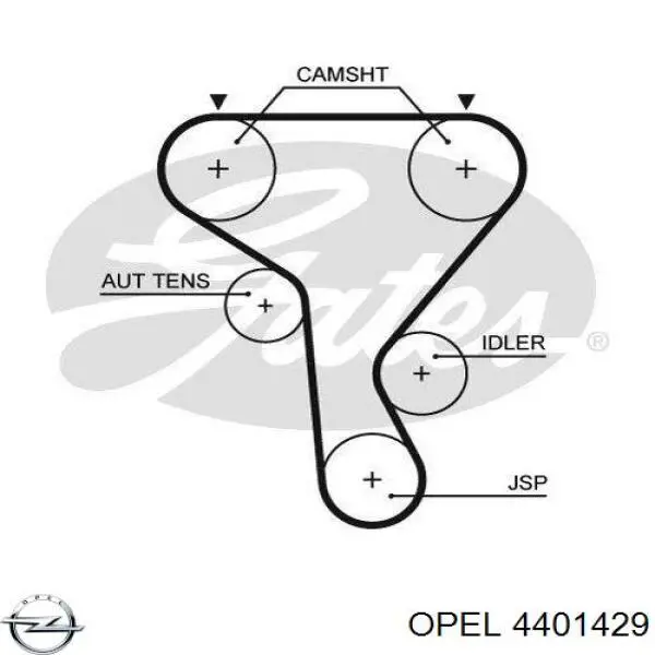 Ремінь ГРМ 4401429 Opel