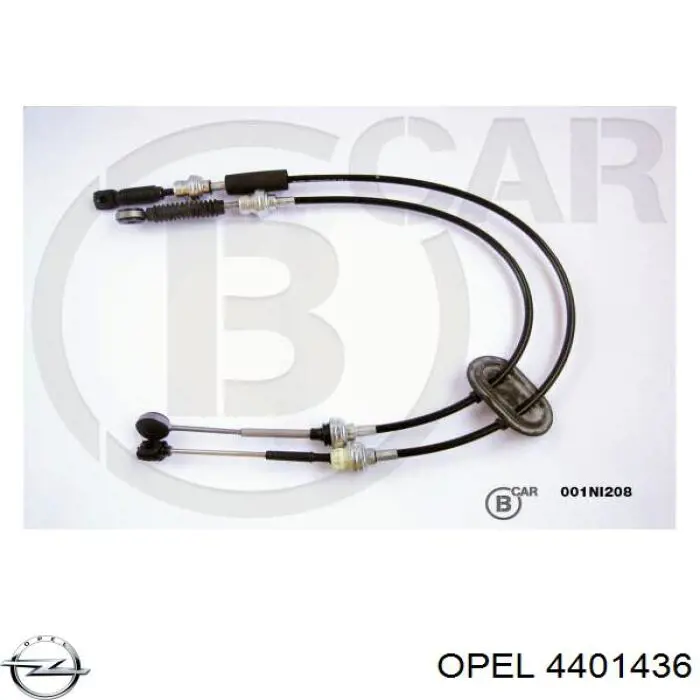Трос перемикання передач, здвоєний Opel 4401436 ціна, від 75.52 USD