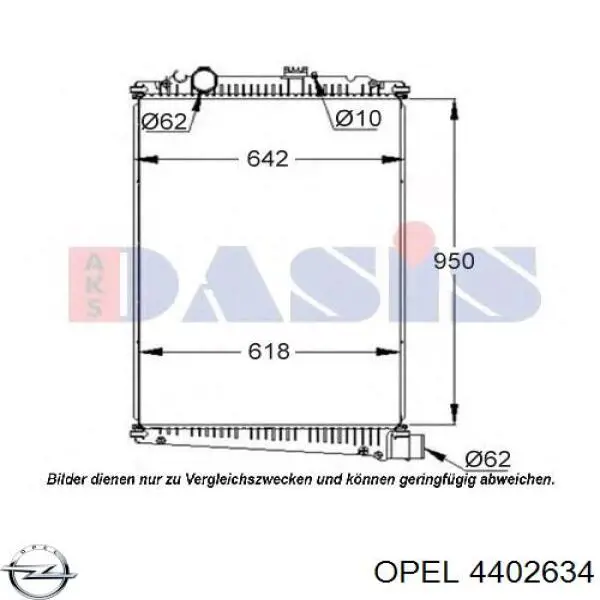 Вихлопний клапан Opel 4402634 ціна, від 6.42 USD