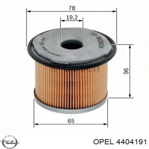 Фільтр тонкого очищення палива Opel 4404191 ціна, від 6.16 USD