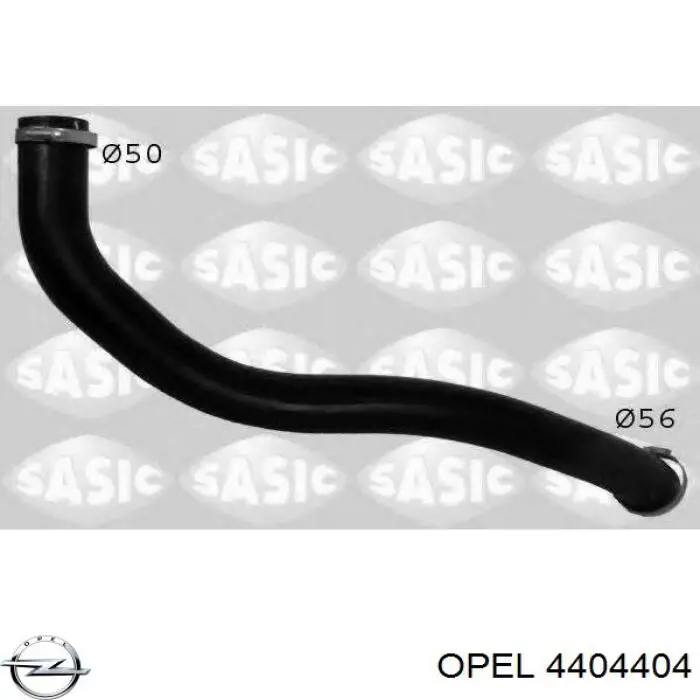 4404404 Opel шланг/патрубок інтеркулера, лівий