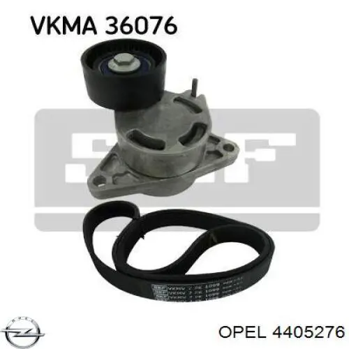 4405276 Opel Натяжна планка поліклинового ременя