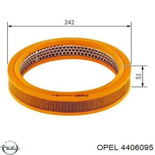 Датчик масової витрати повітря Opel 4406095 ціна, від 49.66 USD