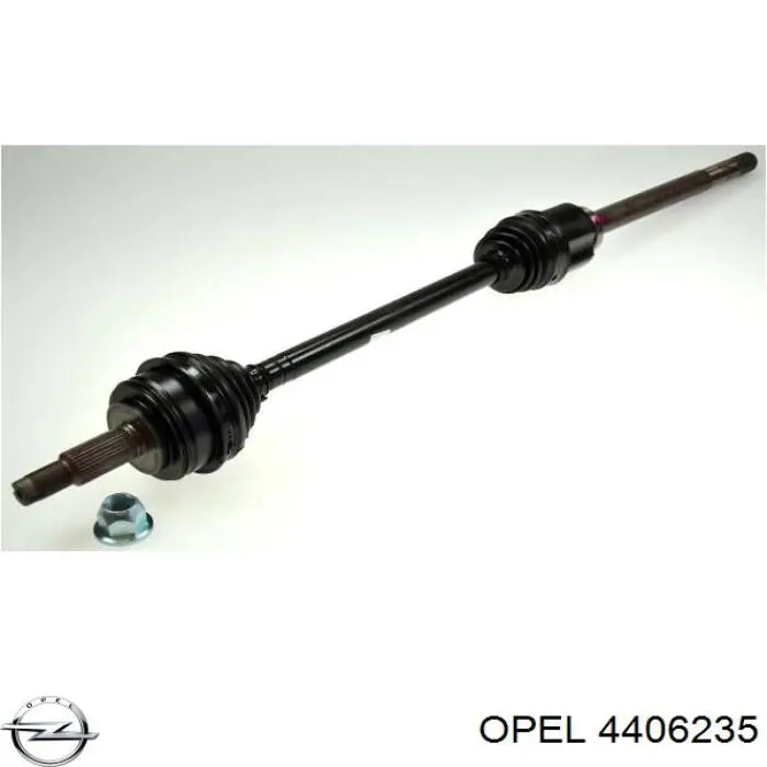 Піввісь передня, права Opel 4406235 ціна, від 110.52 USD