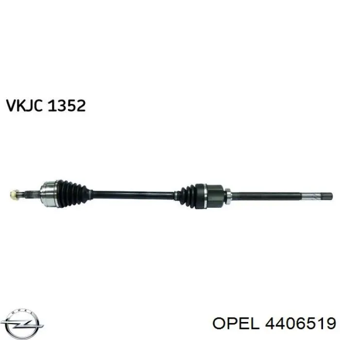 Піввісь передня, права Opel 4406519 ціна, від 4505.00 UAH