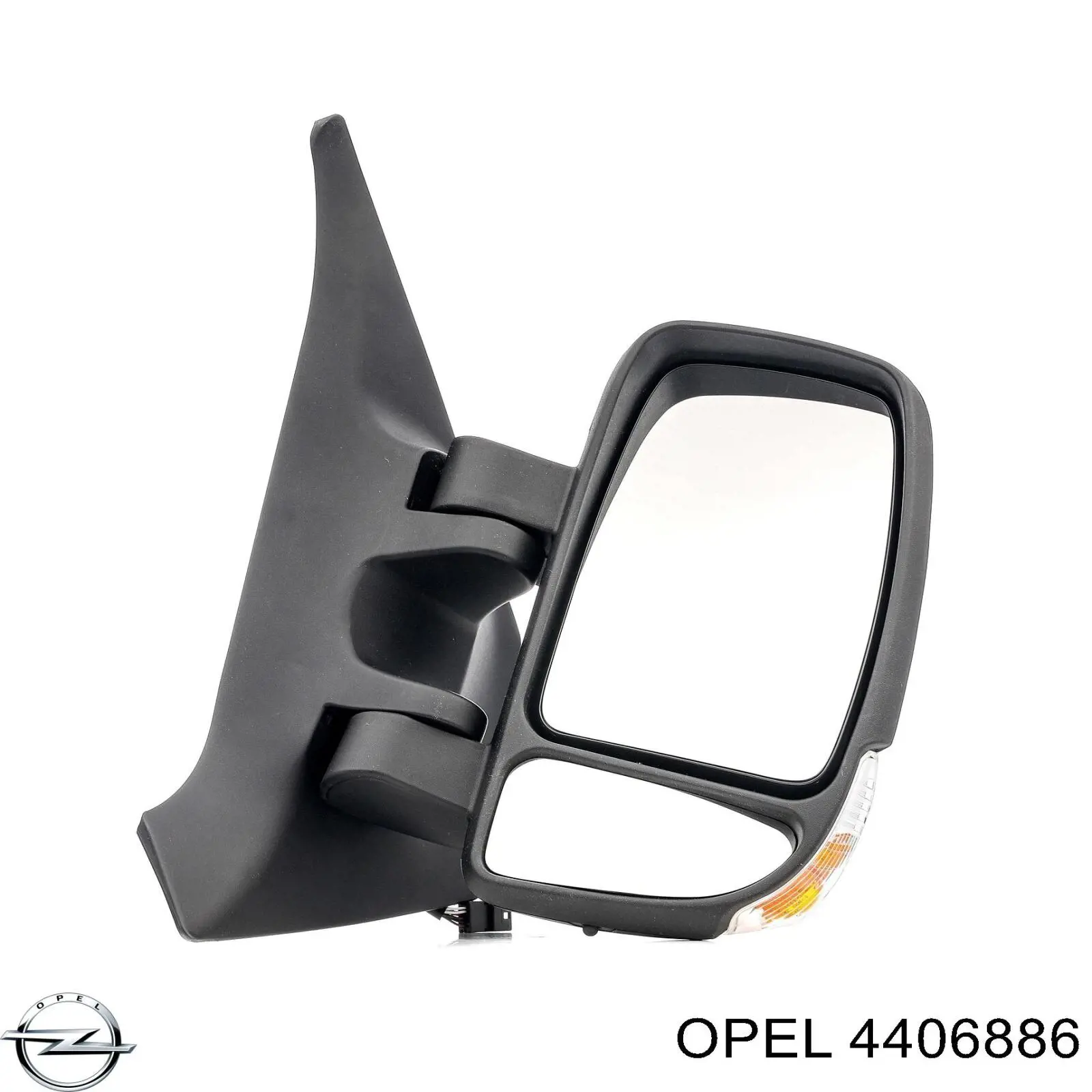 4406886 Opel дзеркало заднього виду, праве