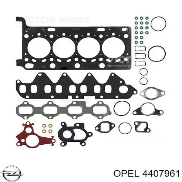 Комплект прокладок двигуна, верхній Opel 4407961 ціна, від 152.53 USD