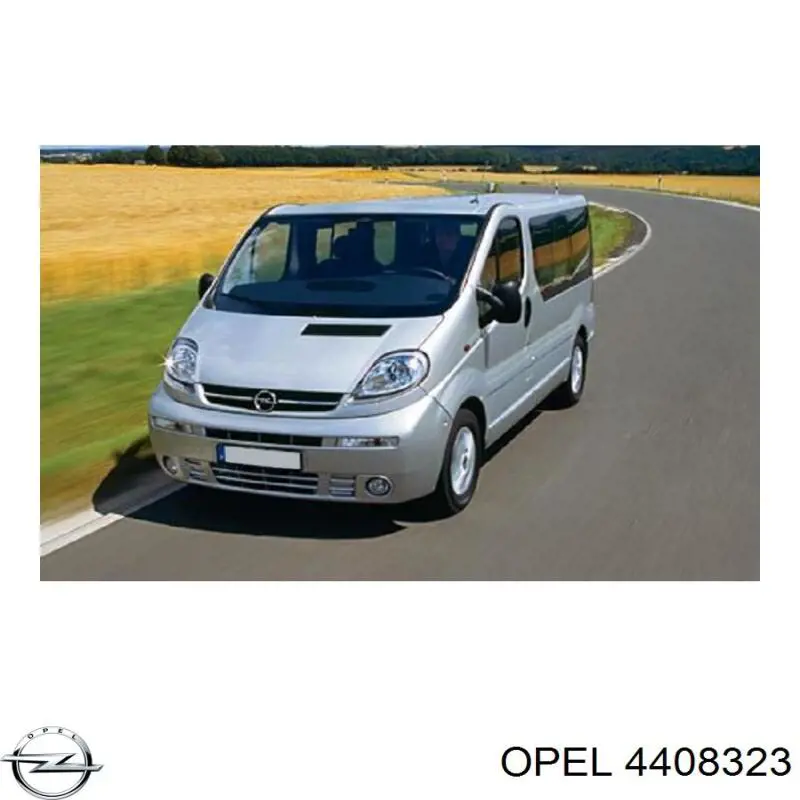 Дзеркальний елемент дзеркала заднього виду, лівого 4408323 Opel