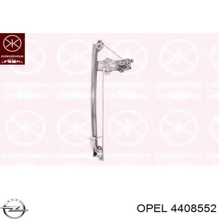 4408552 Opel механізм склопідіймача двері передньої, лівої