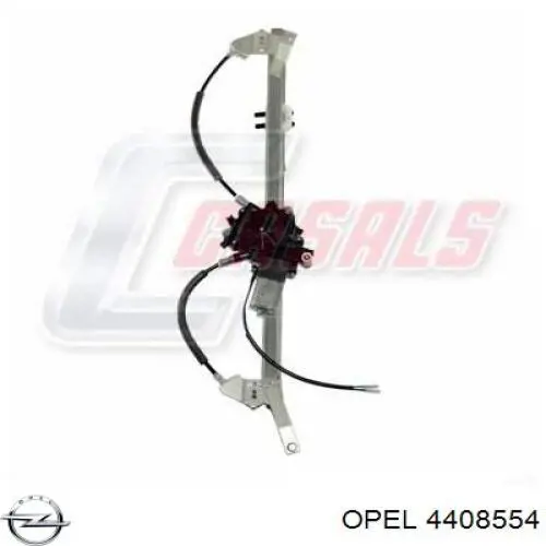 Склопідйомник передньої лівої двері 4408554 Opel