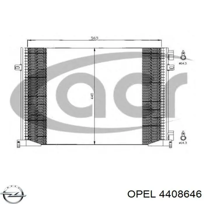 Конденсатор кондиціонера Renault (RVI) 8660002505 ціна, від 84.16 USD