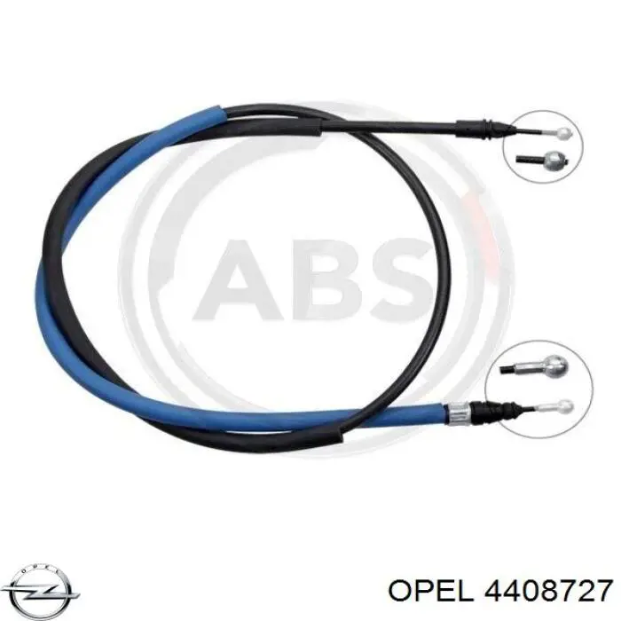 Трос стоянкового гальма задній правий Opel 4408727 ціна, від 8.88 USD