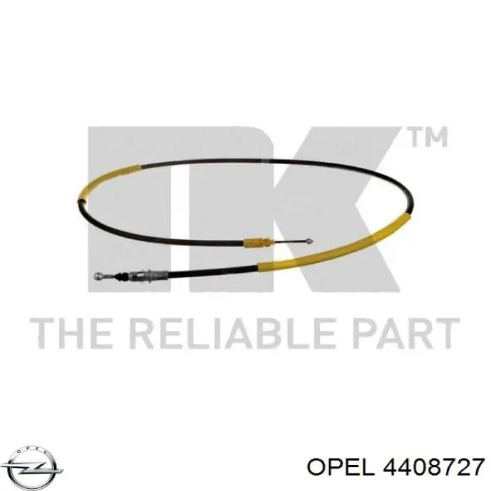 Купити 4408727 Opel Трос ручного гальма задній, правий