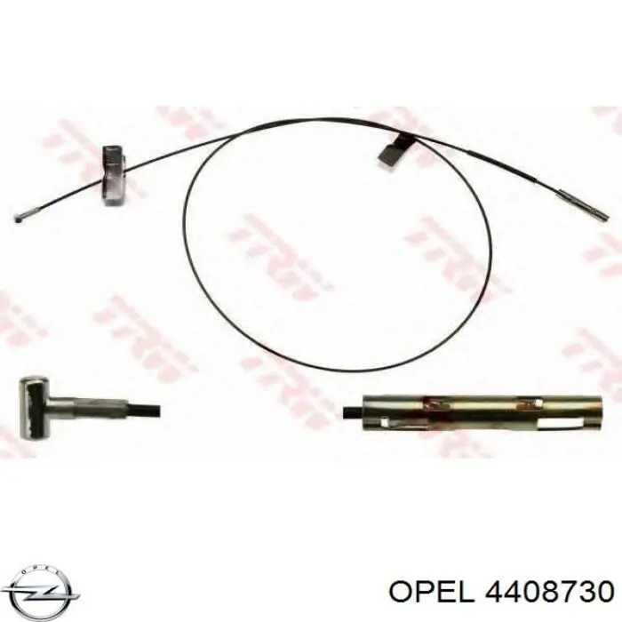 Трос ручного гальма, проміжний Opel 4408730 ціна, від 6.10 USD