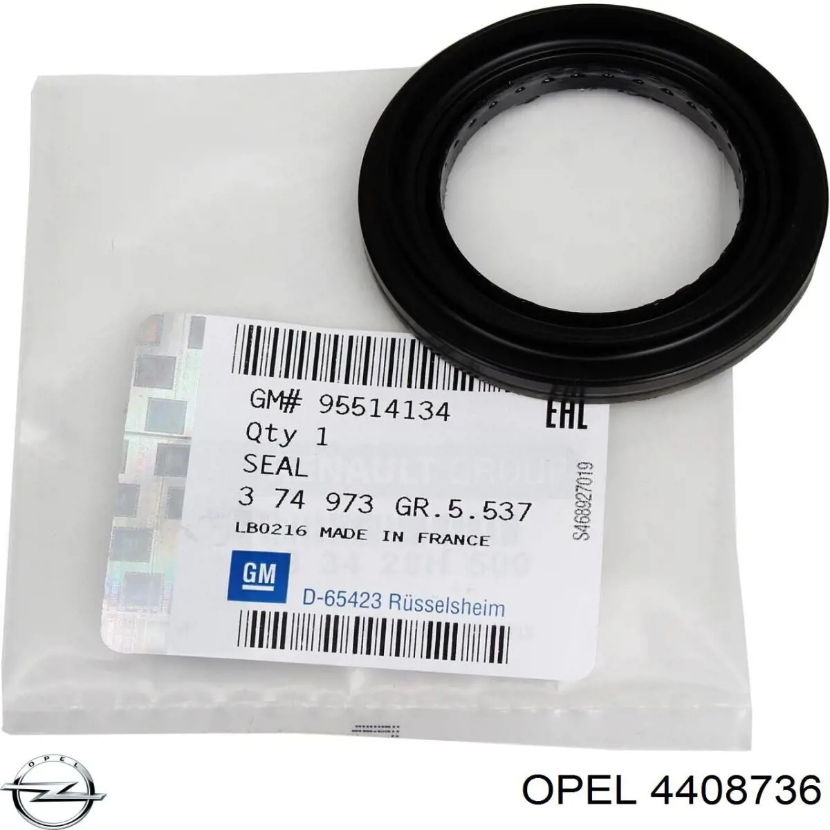 Купити 4408736 Opel Трос ручного гальма, проміжний