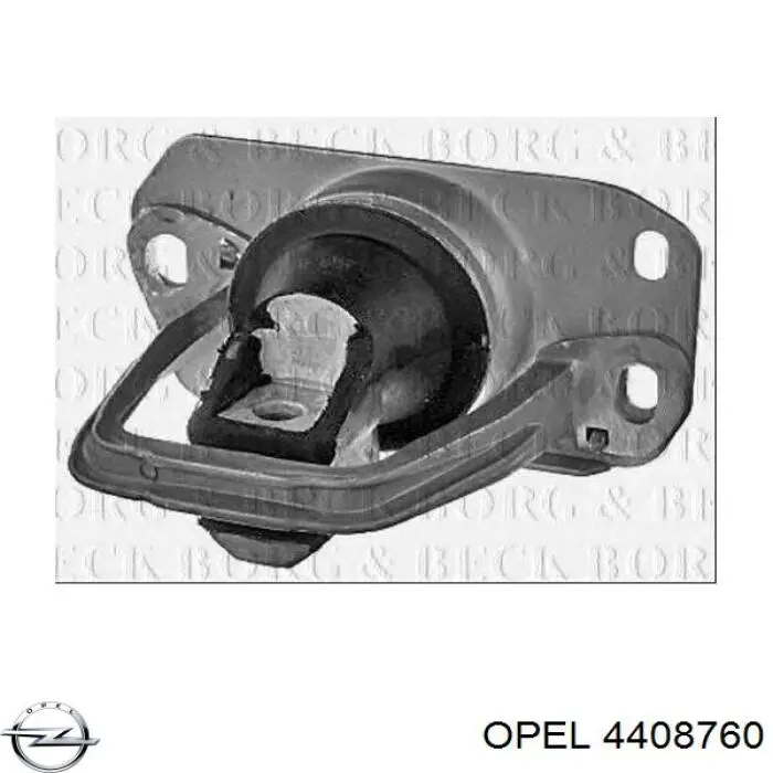 Подушка (опора) двигуна, права 4408760 Opel