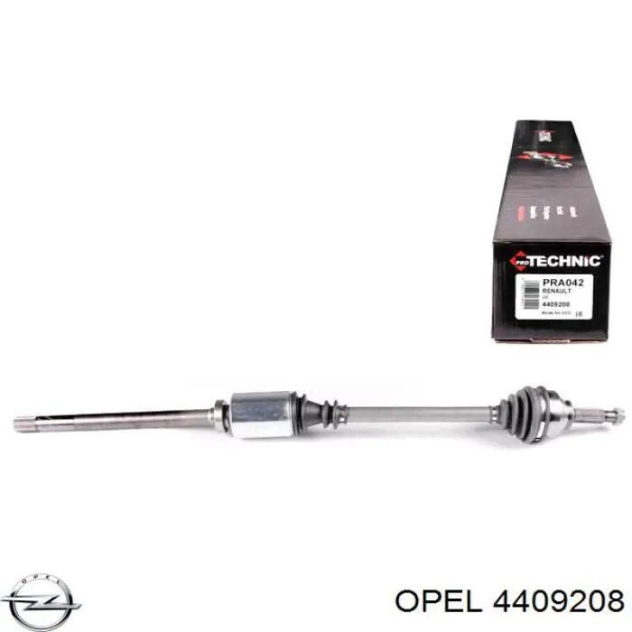 Піввісь передня, права Opel 4409208 ціна, від 118.16 USD