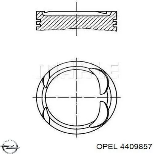 Поршень без кілець Renault (RVI) 7700110718 ціна, від 48.20 USD