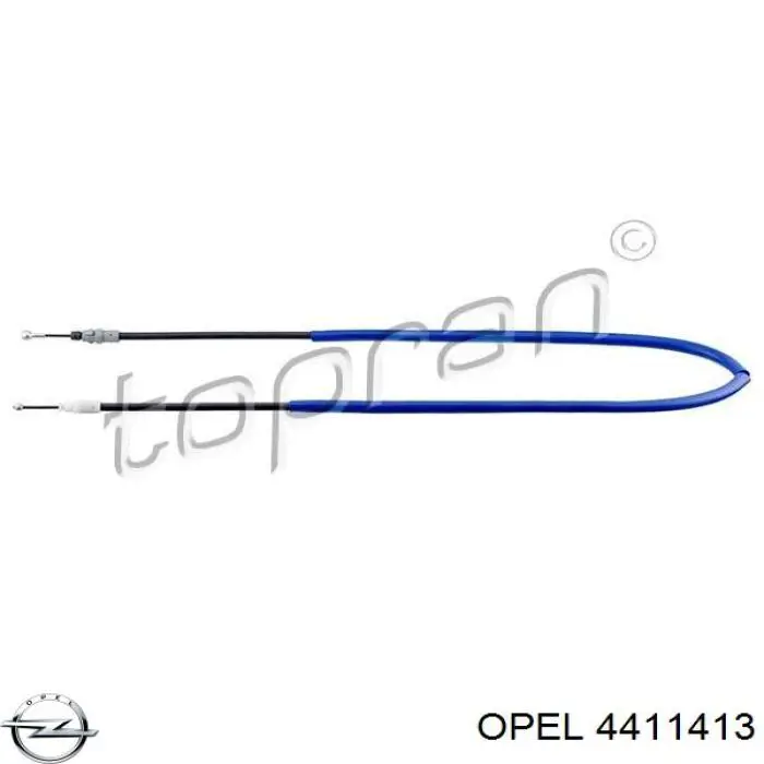 Купити 4411413 Opel Трос ручного гальма задній, лівий