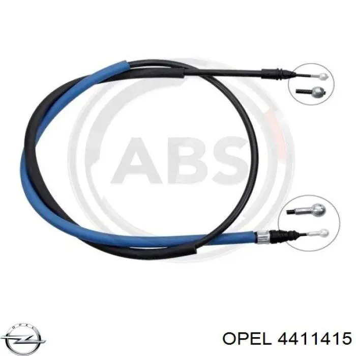 Купити 4411415 Opel Трос ручного гальма задній, правий