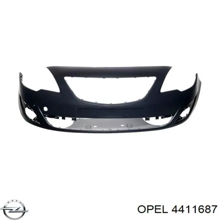 4411687 Opel Бампер передній в зборі