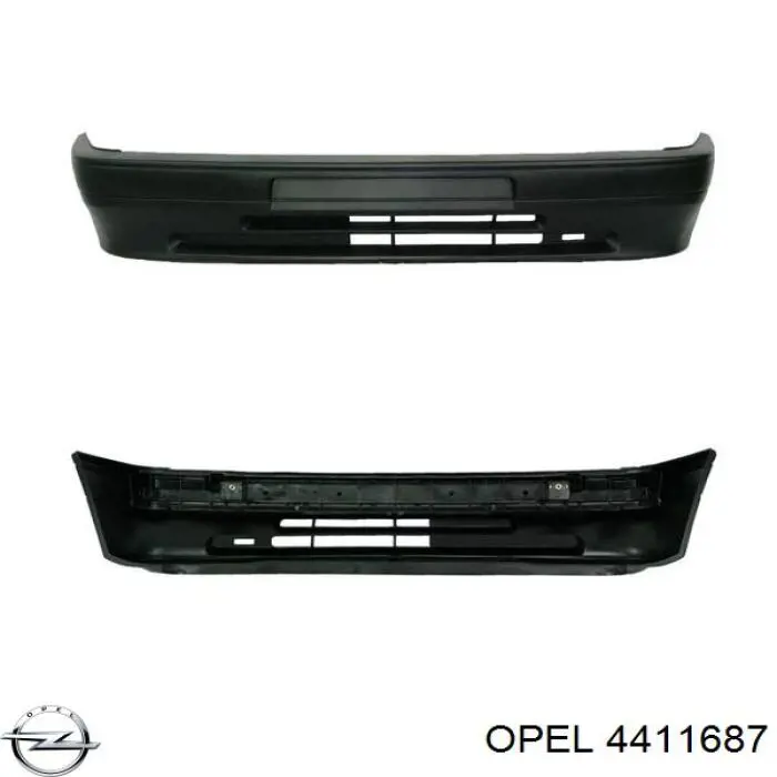 Купити 4411687 Opel Буфер (бампер) передній