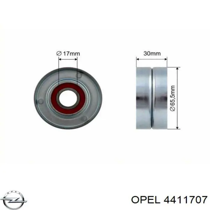 Натягувач приводного ременя Opel 4411707 ціна, від 36.23 USD