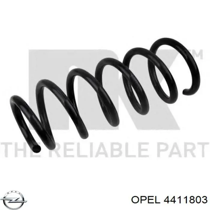 4411803 Opel пружина передня