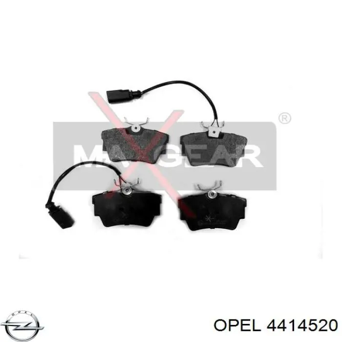 Купити 4414520 Opel Задні колодки