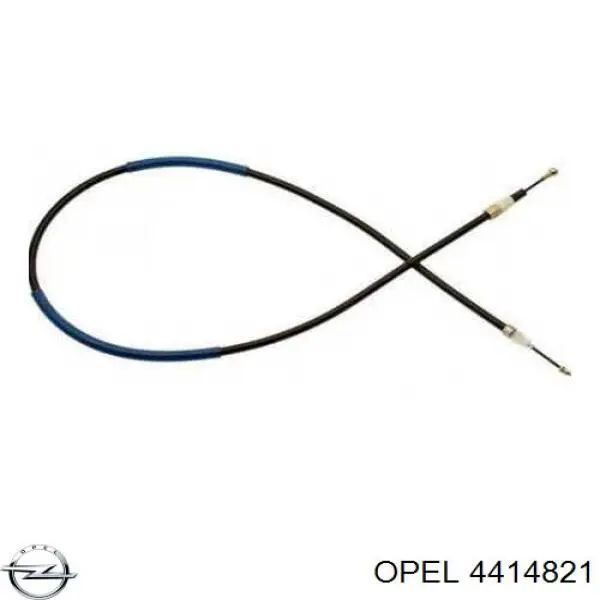 Трос ручного гальма задній, лівий 4414821 Opel